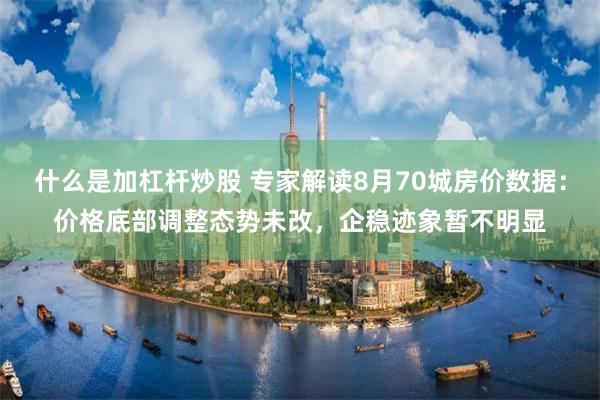 什么是加杠杆炒股 专家解读8月70城房价数据：价格底部调整态势未改，企稳迹象暂不明显