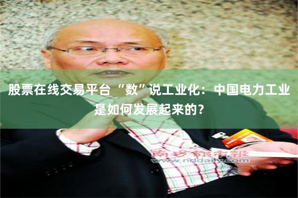 股票在线交易平台 “数”说工业化：中国电力工业是如何发展起来的？