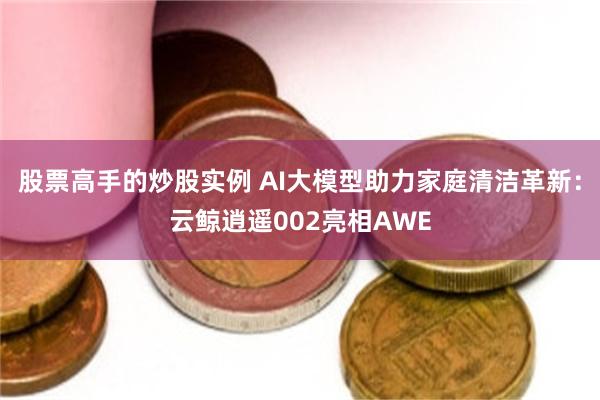 股票高手的炒股实例 AI大模型助力家庭清洁革新：云鲸逍遥002亮相AWE
