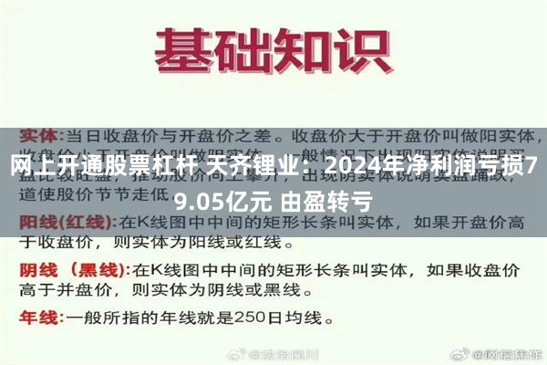 网上开通股票杠杆 天齐锂业：2024年净利润亏损79.05亿元 由盈转亏