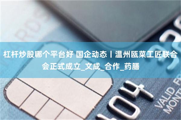 杠杆炒股哪个平台好 国企动态丨温州瓯菜工匠联合会正式成立_文成_合作_药膳