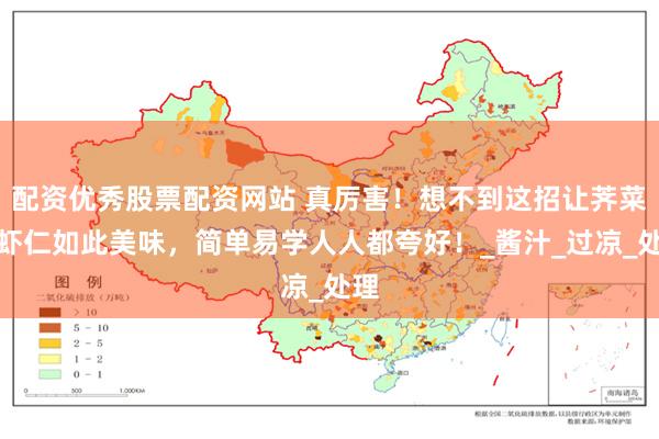 配资优秀股票配资网站 真厉害！想不到这招让荠菜拌虾仁如此美味，简单易学人人都夸好！_酱汁_过凉_处理
