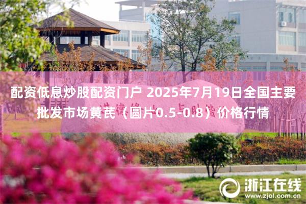 配资低息炒股配资门户 2025年7月19日全国主要批发市场黄芪（圆片0.5-0.8）价格行情