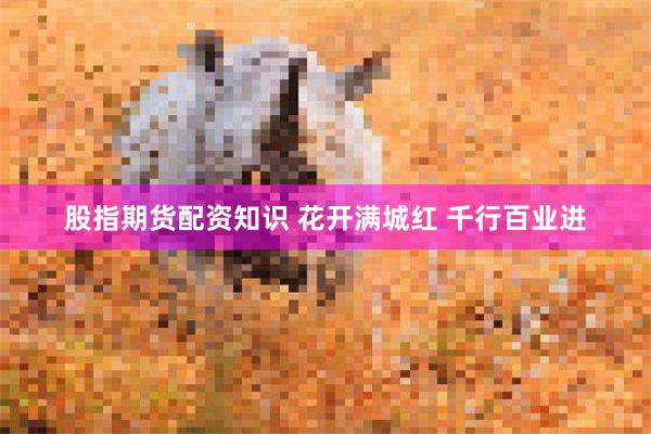 股指期货配资知识 花开满城红 千行百业进