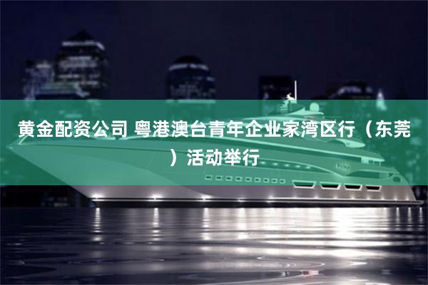 黄金配资公司 粤港澳台青年企业家湾区行（东莞）活动举行