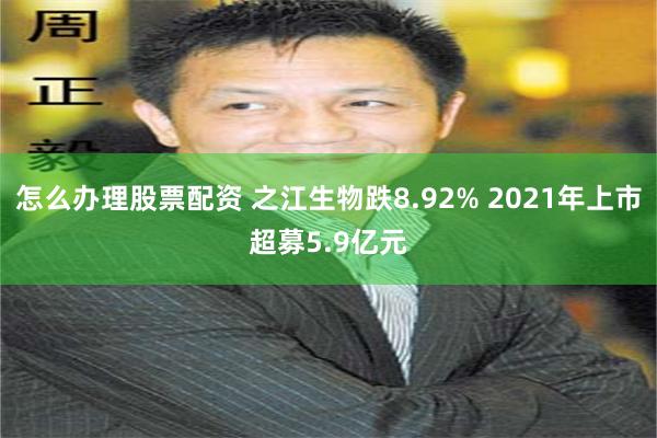 怎么办理股票配资 之江生物跌8.92% 2021年上市超募5.9亿元
