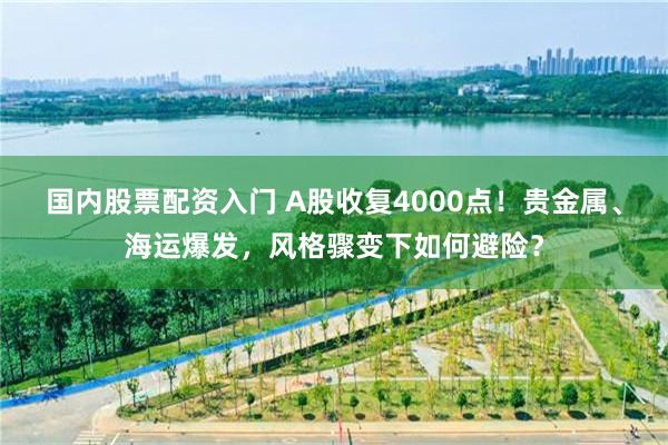 国内股票配资入门 A股收复4000点！贵金属、海运爆发，风格骤变下如何避险？