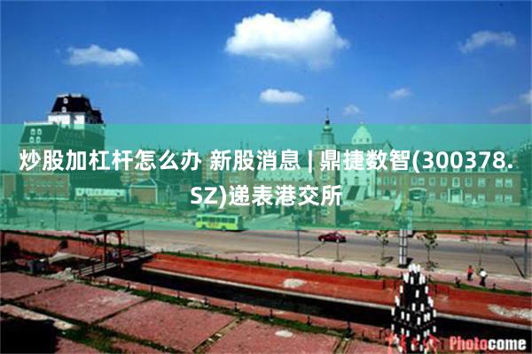 炒股加杠杆怎么办 新股消息 | 鼎捷数智(300378.SZ)递表港交所