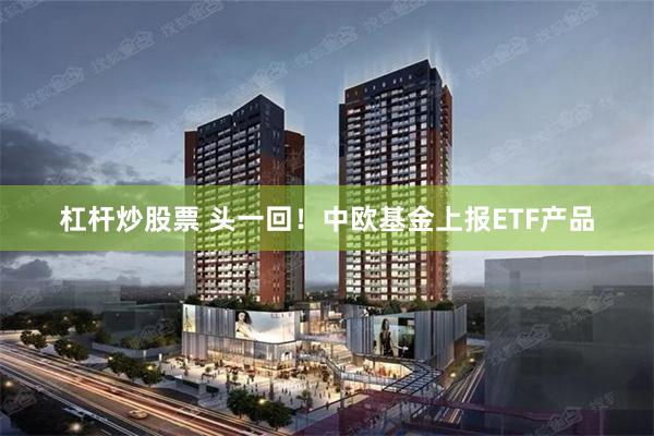 杠杆炒股票 头一回！中欧基金上报ETF产品
