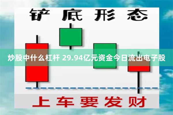炒股中什么杠杆 29.94亿元资金今日流出电子股
