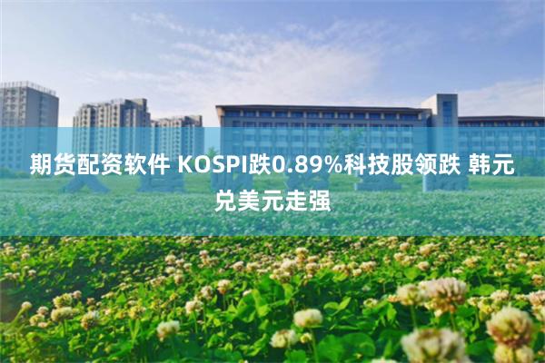 期货配资软件 KOSPI跌0.89%科技股领跌 韩元兑美元走强
