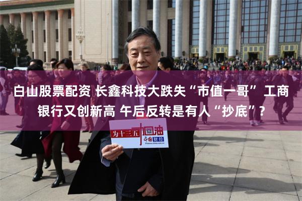 白山股票配资 长鑫科技大跌失“市值一哥” 工商银行又创新高 午后反转是有人“抄底”？