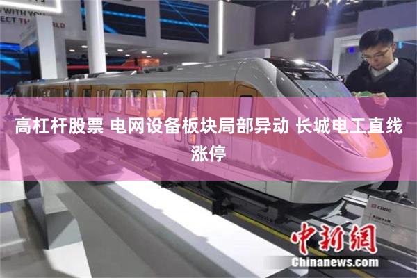 高杠杆股票 电网设备板块局部异动 长城电工直线涨停