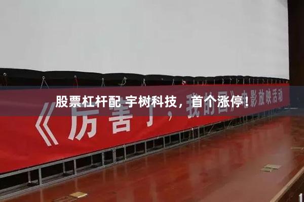 股票杠杆配 宇树科技，首个涨停！